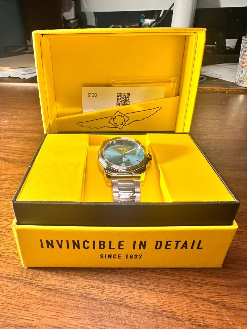 Brand New Invicta Speedway 51137 Men’s 42mm Tiffany Blue Dial Watch – Octagonal